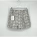 NWT Divine Heritage REVOLVE Shorts Gray Snake Vegan Leather Pleat Cuff Size S