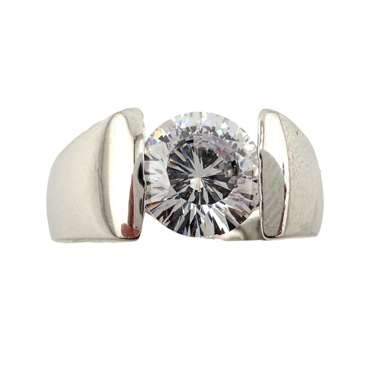 Shimmering and Beautiful 2.00 Carat DiamondLite Solitaire Ring - Sterling Size
