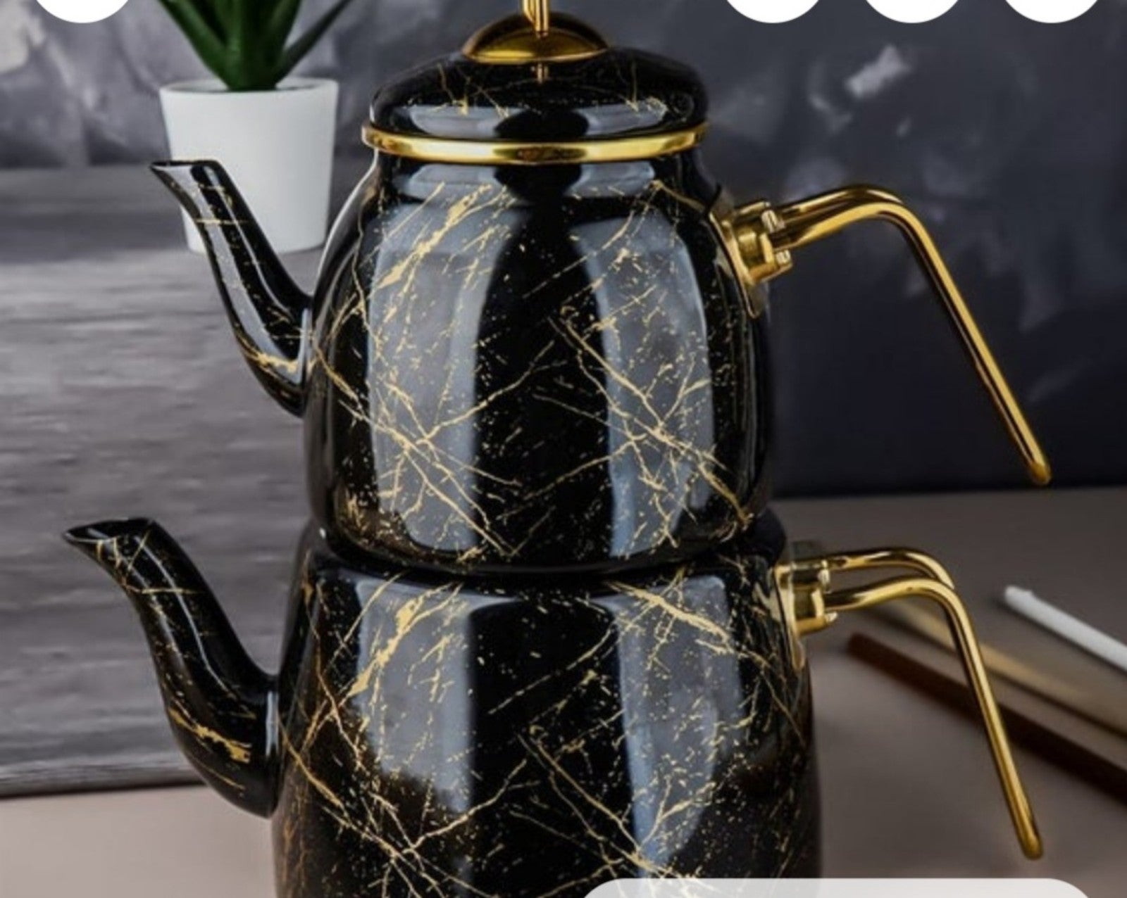 Enamel teapot