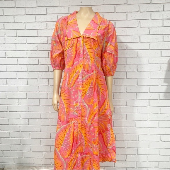 Farm Rio Women's Bright Forest Midi Dress - Size Medium