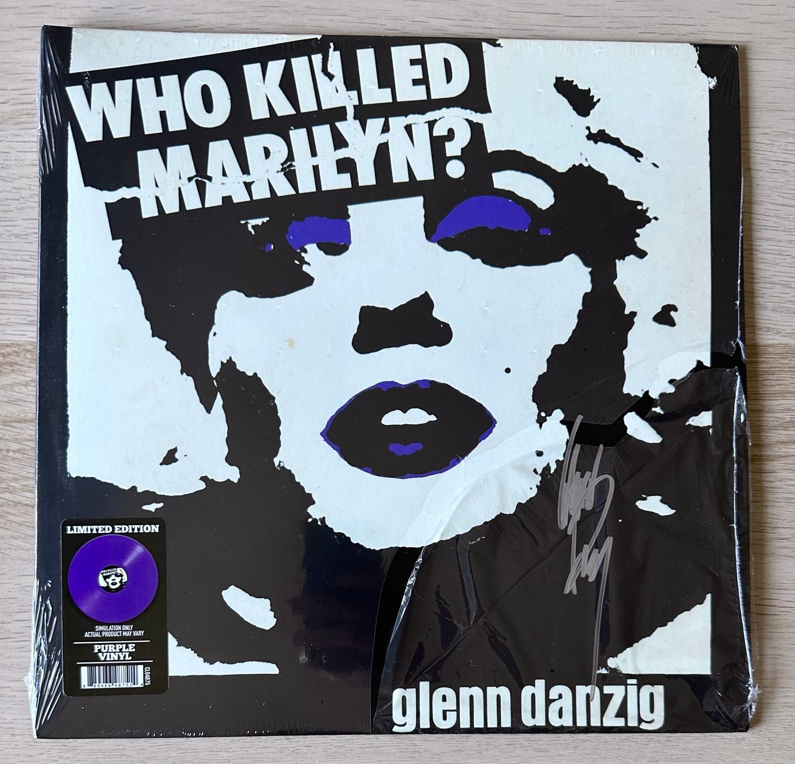 DANZIG Who Killed Marilyn SIGNED 12” PURPLE Vinyl LP 2023 SOLD OUT Misfits NEW