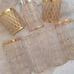 imperial glass sekai ichi 22-karat gold mid-century glass