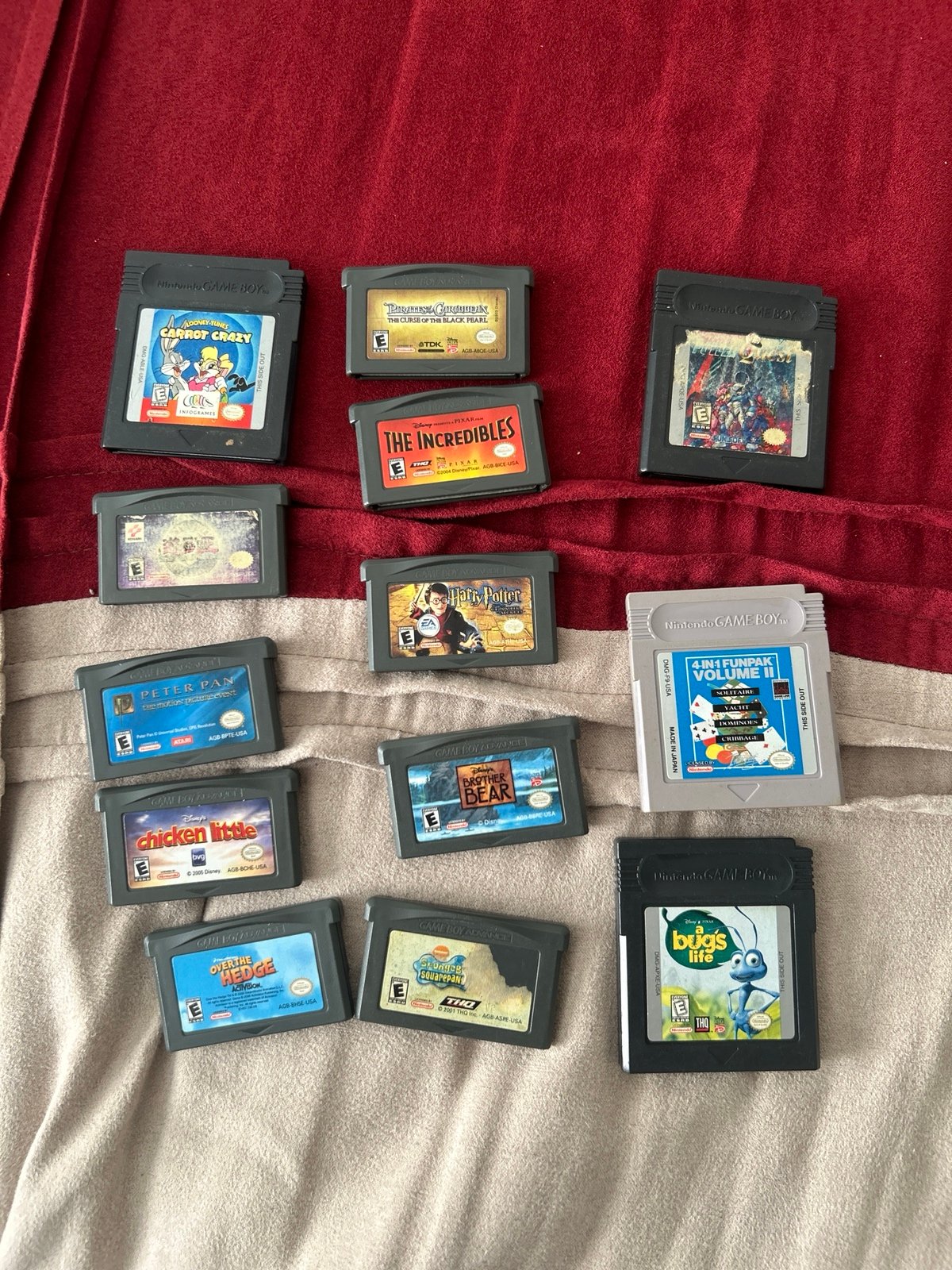 Lot of 13 gba gameboy color games