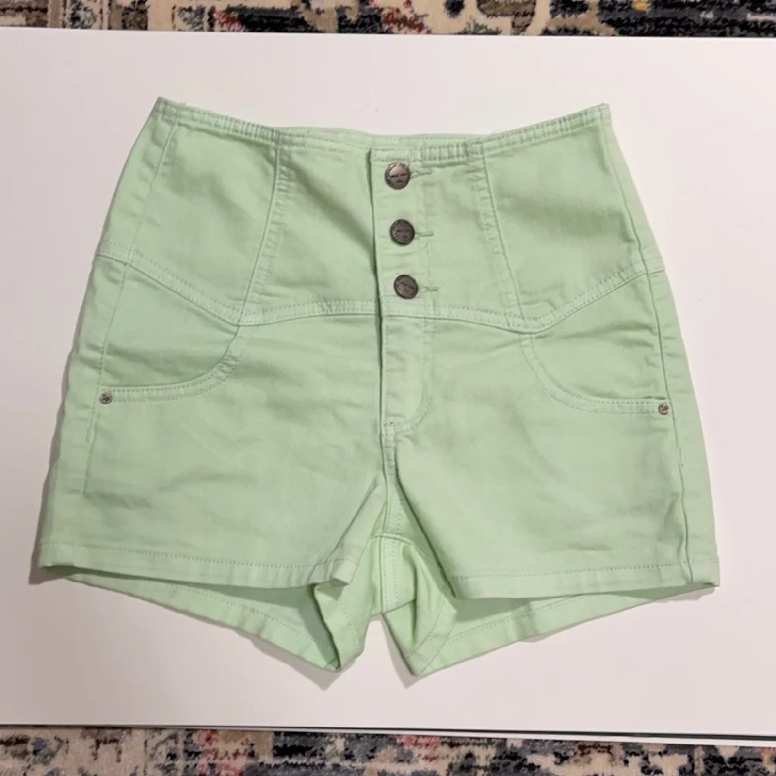 green shorts