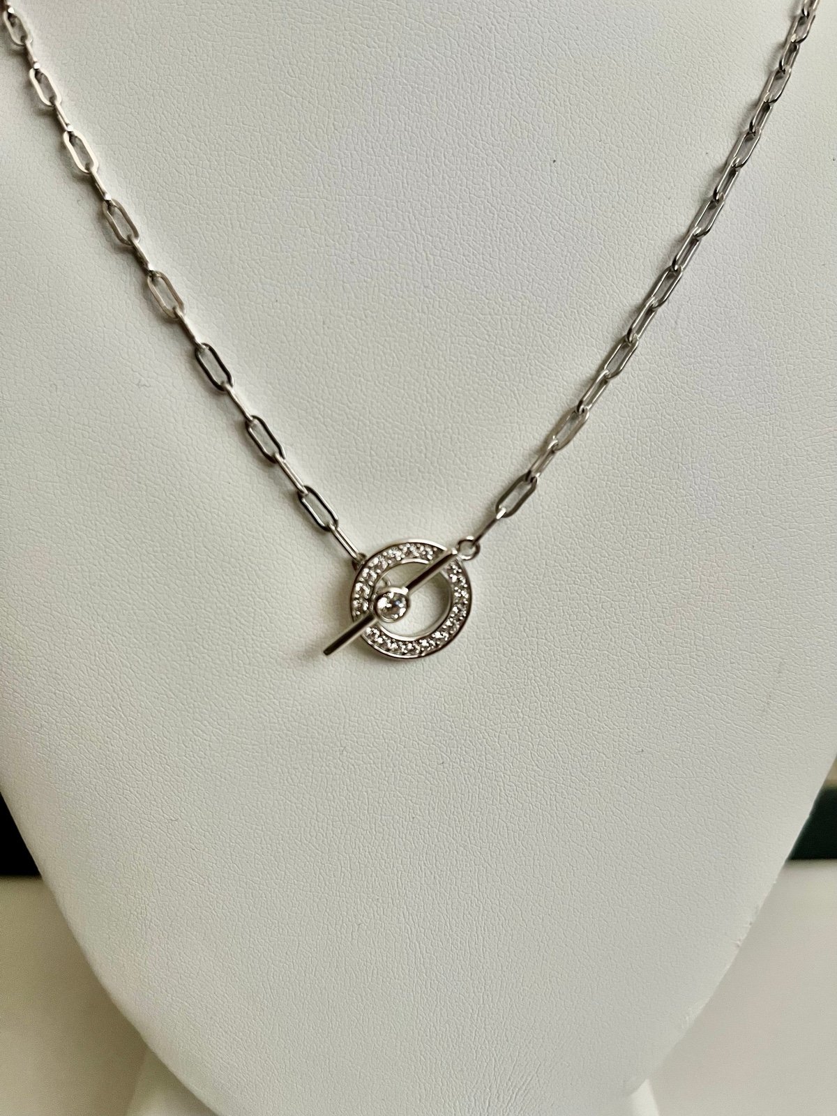Swarovski Class Act Sterling Silver Necklace, Retail 109