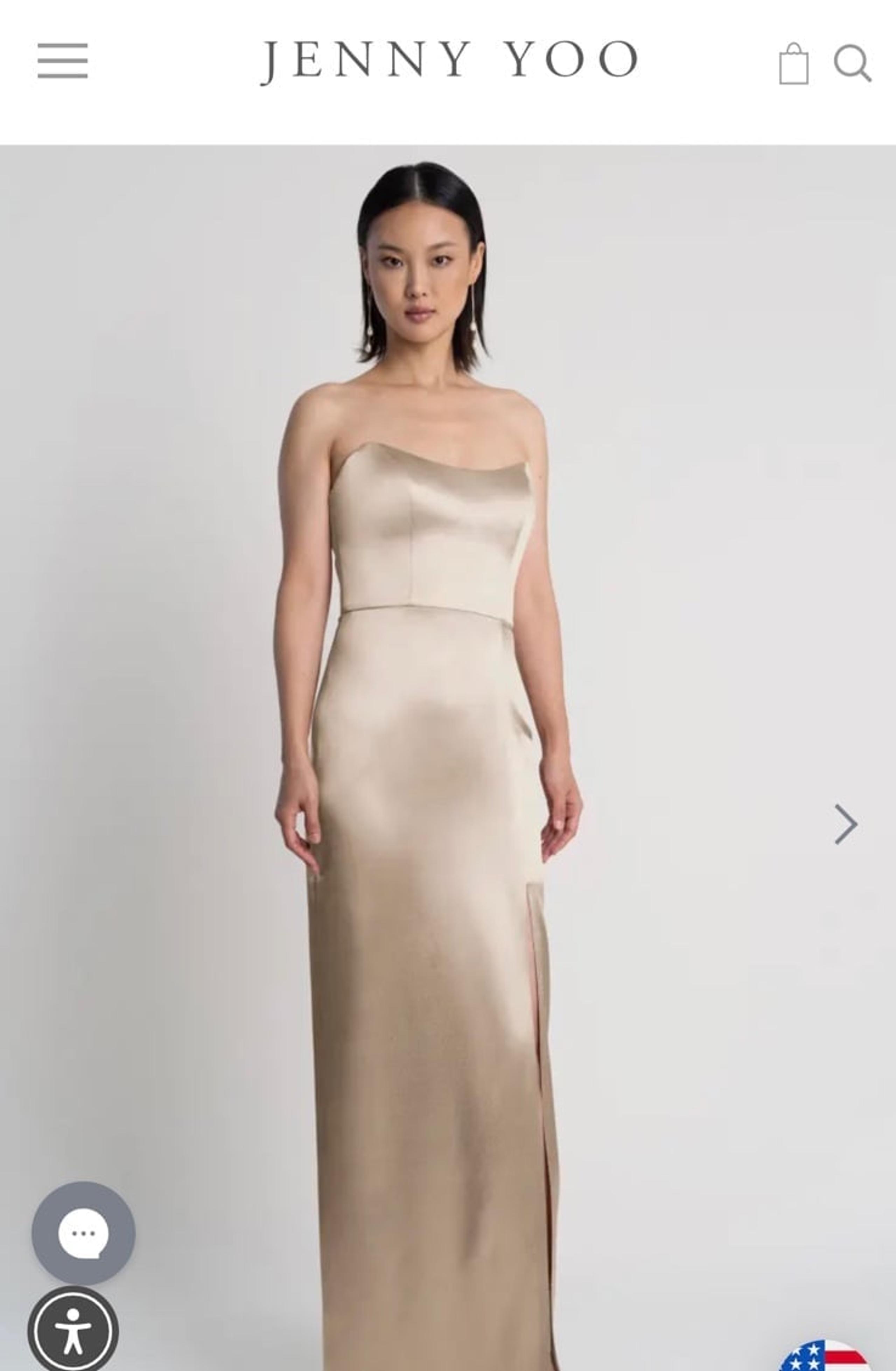 Jenny Yoo Nadia Dress Pale Gold
