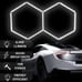2 Grid LED Hexagon Lighting Set 6000K (5.35′ x 3.25′)