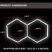 2 Grid LED Hexagon Lighting Set 6000K (5.35′ x 3.25′)