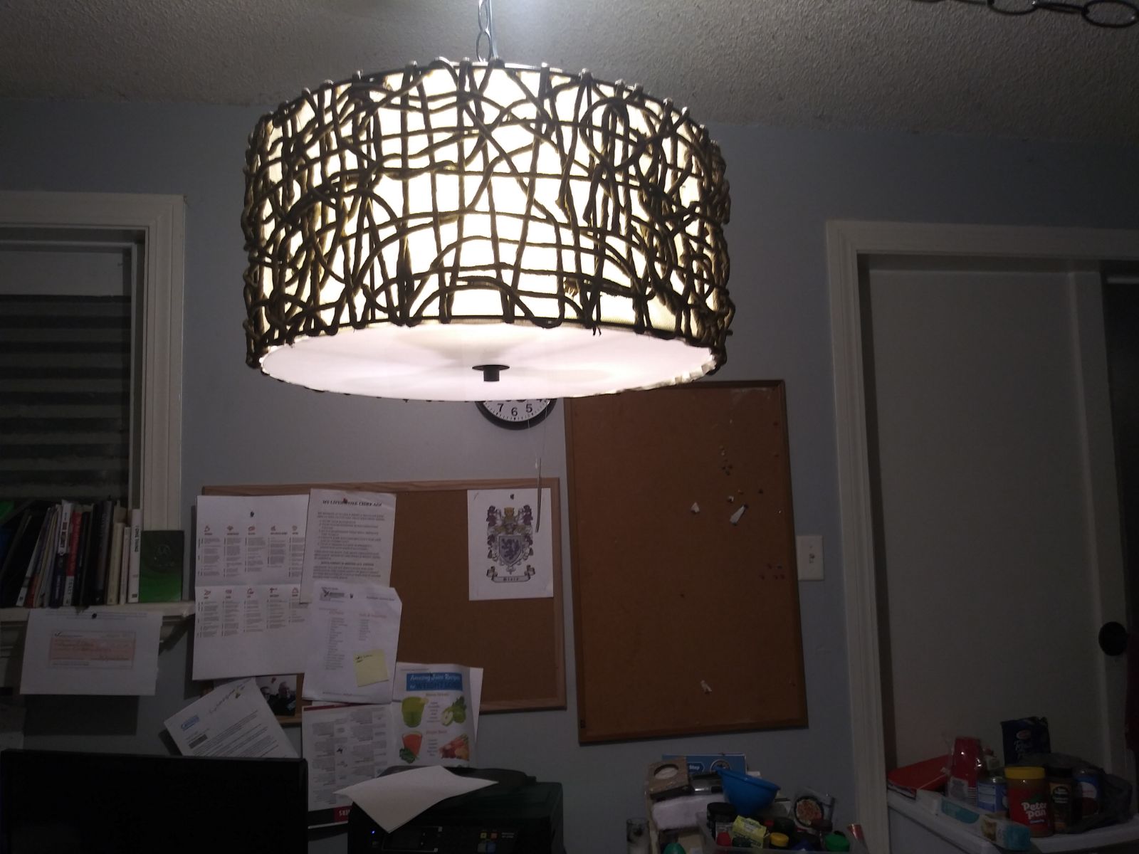 Uber COOL 3 light Barrel Chandelier with