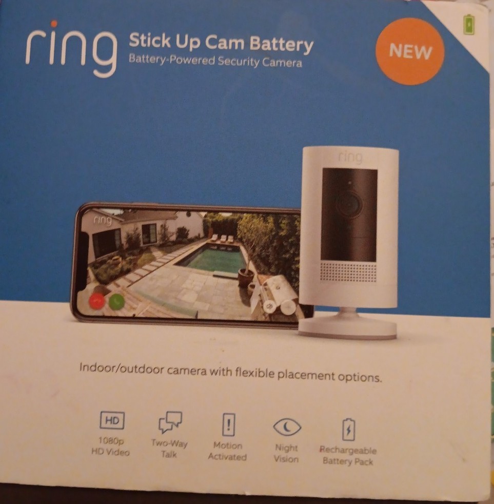 Ring Stick Up Wireless Indoor/Outdoor Security Camera