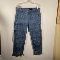 LE JEAN DE MARITHE FRANCOISE GRIBAUD Streetwear Jeans with unique features 34