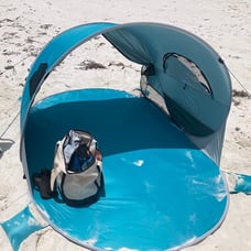 UPF 50+ Easy Pop Up 3-4 Person Beach Tent Sport Umbrella Instant
