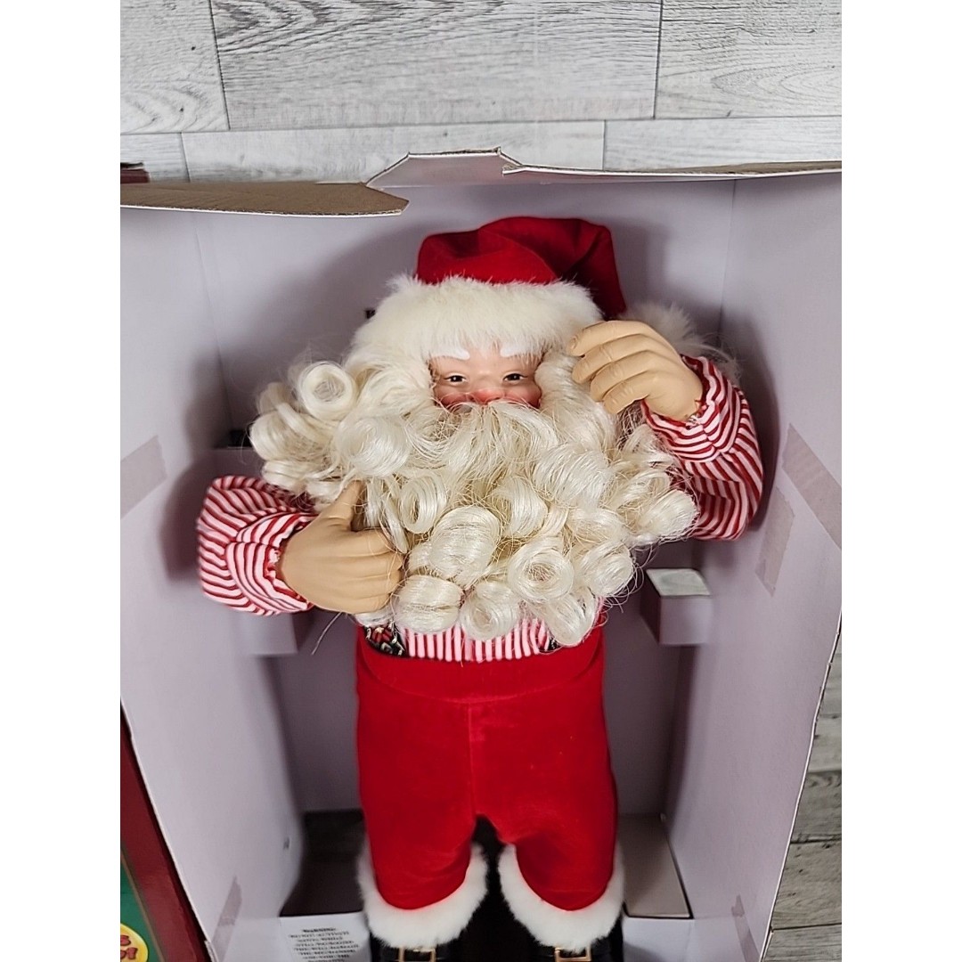 Vintage 1998 Jingle Bell Rock Santa Claus Animated Dancing