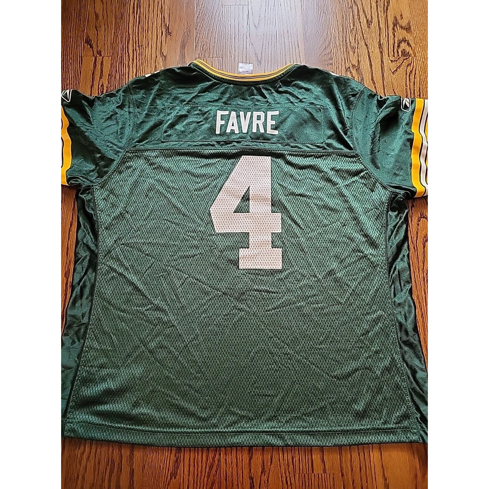 Reebok Brett Favre Green Bay Packers NFL Football Jersey #4 Youth XXL Boys