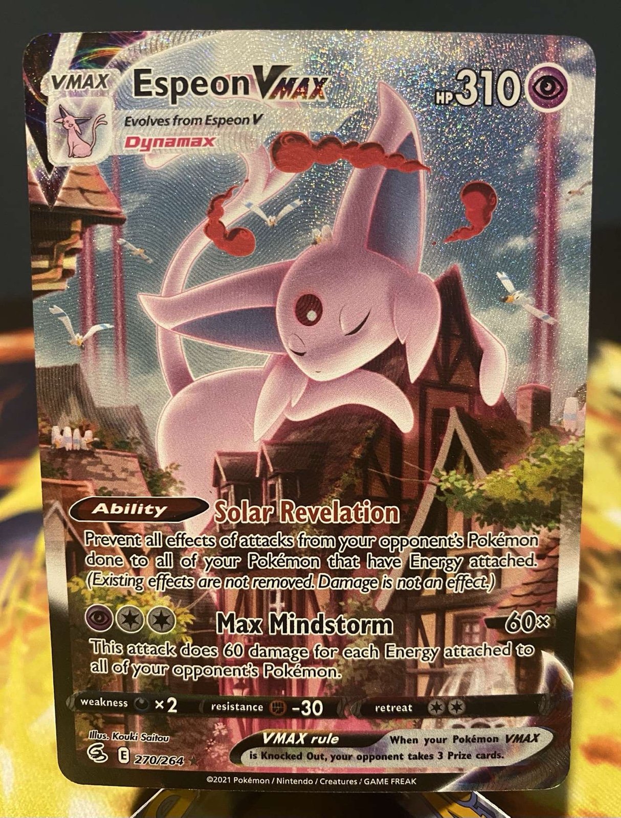 Espeon VMAX (Alternate Art) Fusion Strike NM Pack fresh straight to sleeve