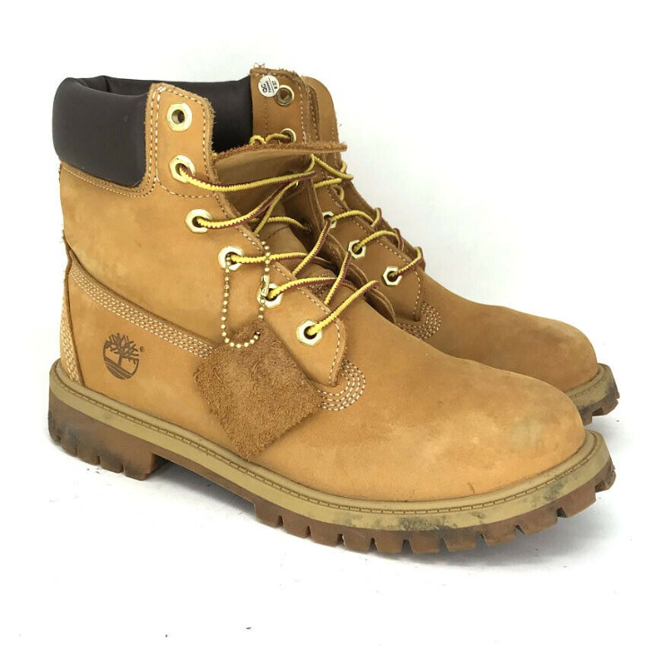 Timberland Boys Premium Brown Boot Sz 6Y