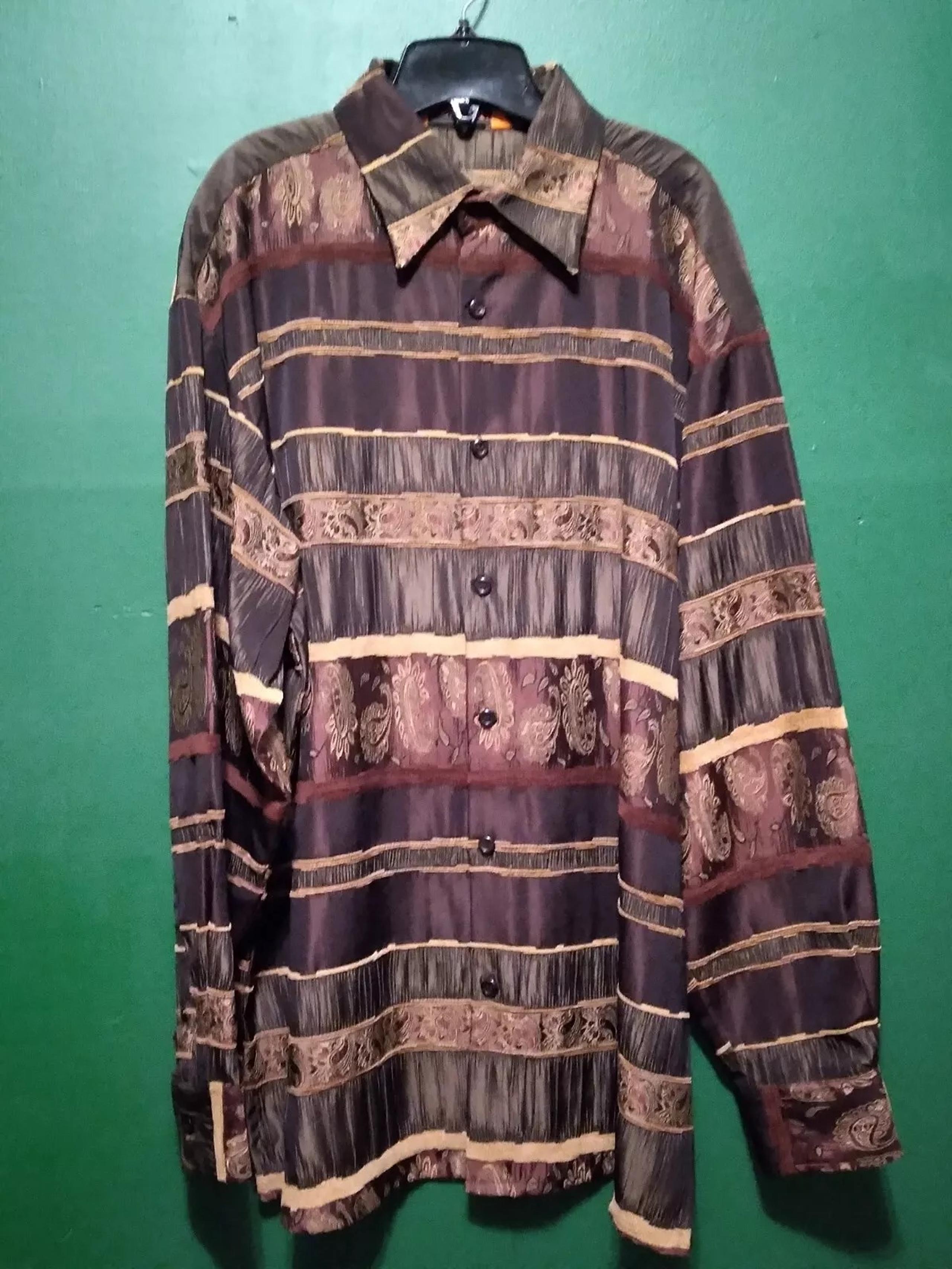 Men's Inserch Fashion Regular Fit Dress Shirt Size XL