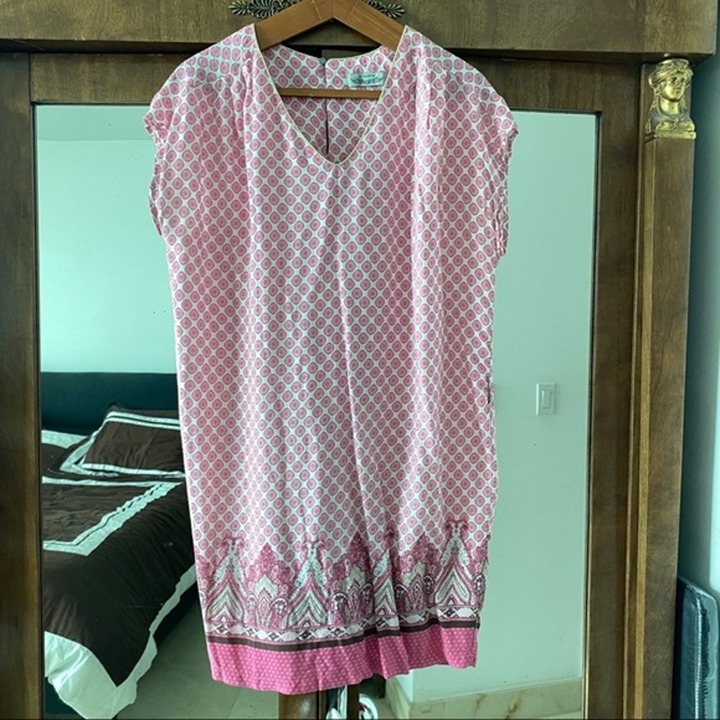 Women Dress L pink It Hippie