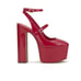 Jessica Simpson Red Patent Leather Pialley Buckle Mary Jane Platform Heels Sz:5