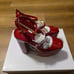 Jessica Simpson Red Patent Leather Pialley Buckle Mary Jane Platform Heels Sz:5