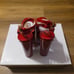 Jessica Simpson Red Patent Leather Pialley Buckle Mary Jane Platform Heels Sz:5