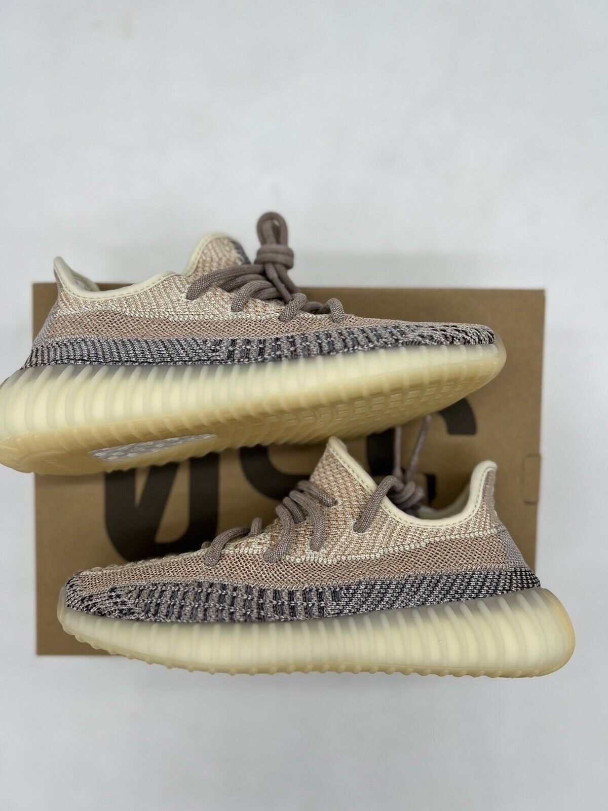 Adidas Yeezy Boost 350 V2 Ash Pearl GY7658 Sz 5 New YZY Beige Tan White Kanye