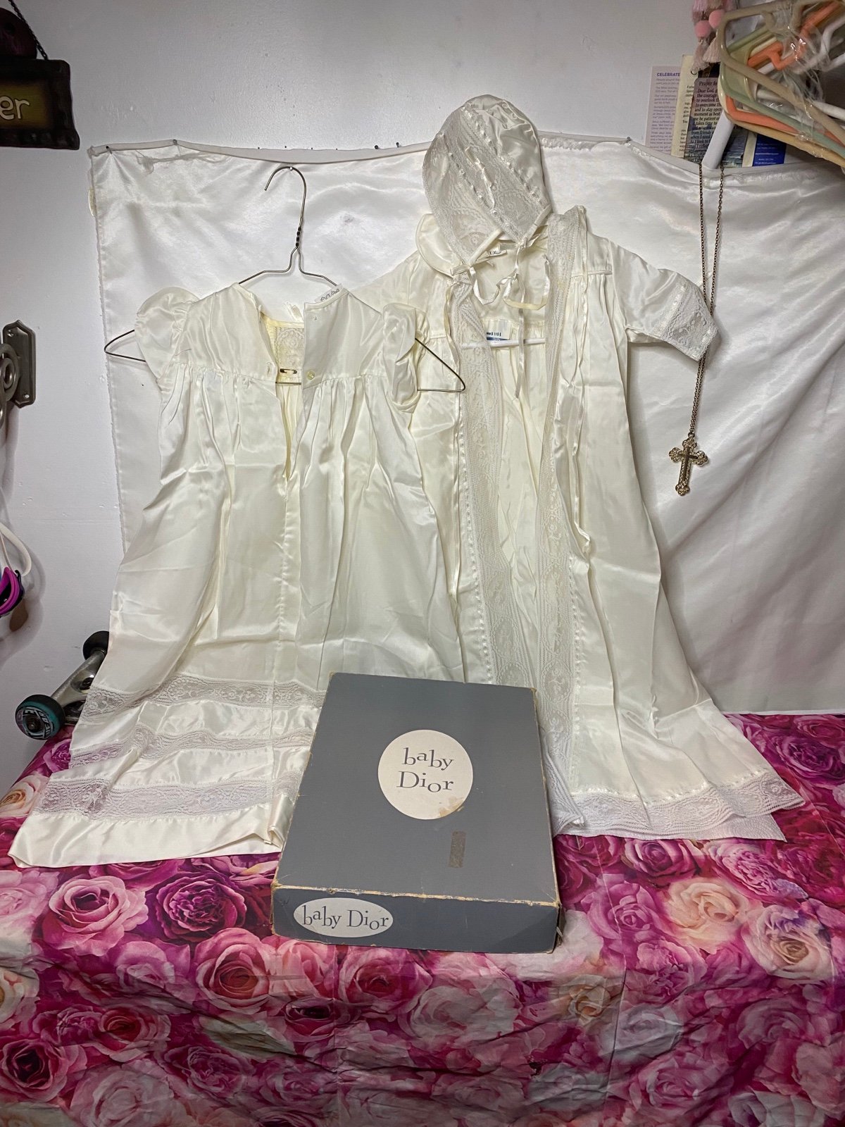 Baby Dior white gowns