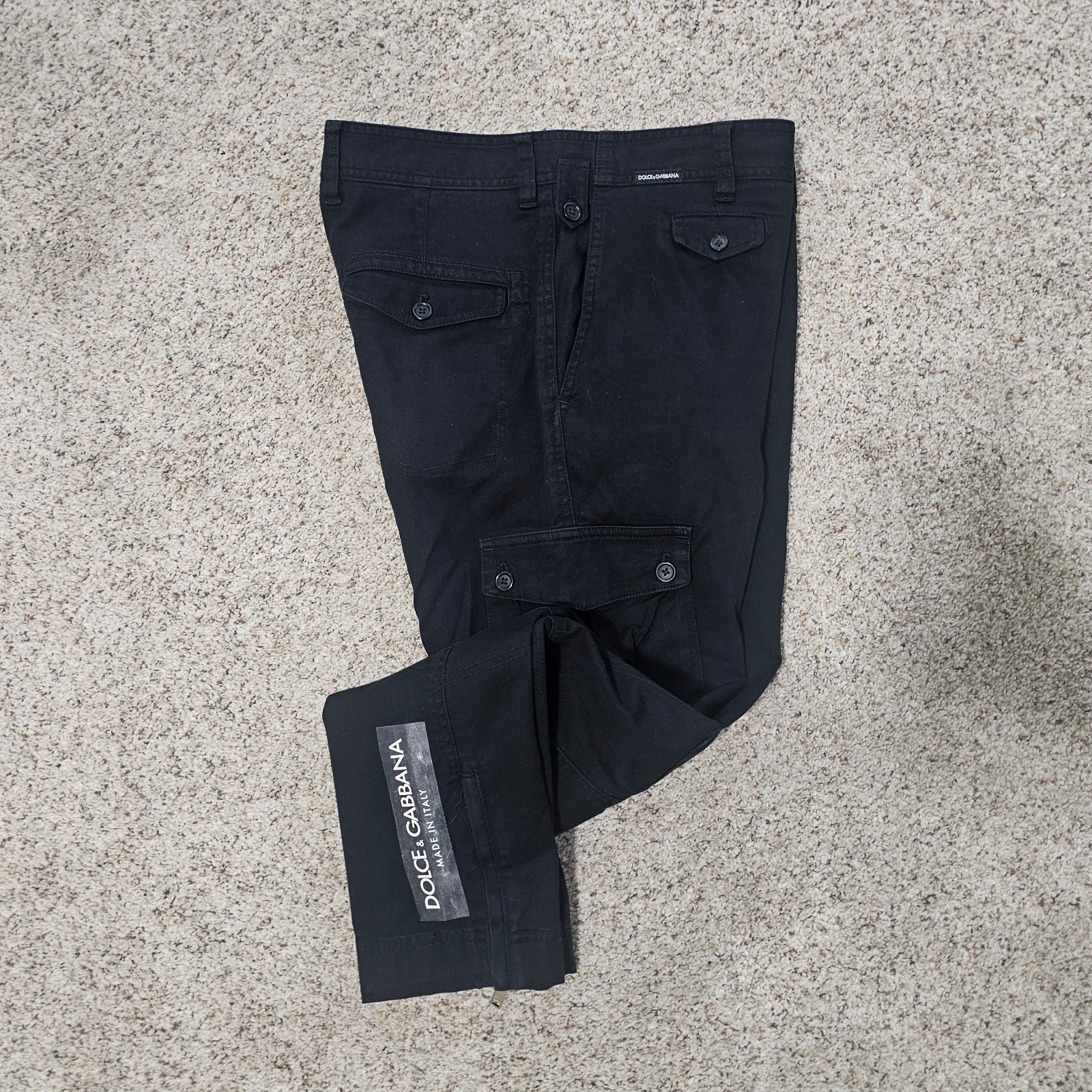 Dolce & Gabbana Logo Pant Size Size 48 Black