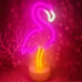 Flamingo Neon Sign Pink Flamingo Gifts for Women LED Neon Light Sign for Bedroom