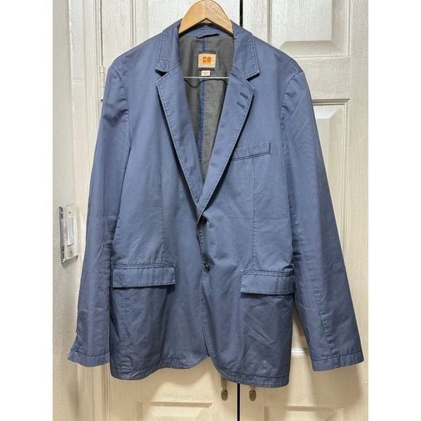 Hugo Boss Men’s 46R Blue Cotton Blazer