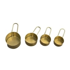 Hawkins New York Brass Set of Four Measuring Cups