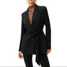 Bromley Black Belted Blazer Sz L