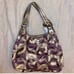 Coach vintage purse purple and silver
