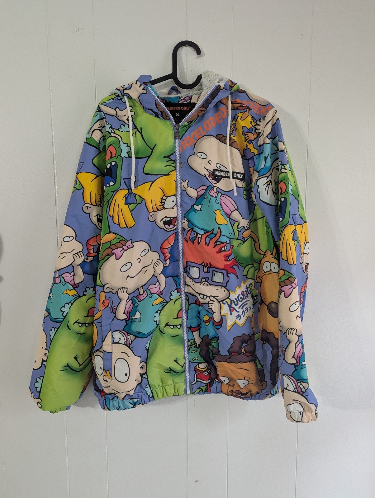 Members Only x Nickelodeon - Rugrats hooded windbreaker jacket