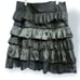 Vintage Lip Service Blacklist Lace And Satin Layered Distressed Goth Skirt