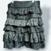 Vintage Lip Service Blacklist Lace And Satin Layered Distressed Goth Skirt