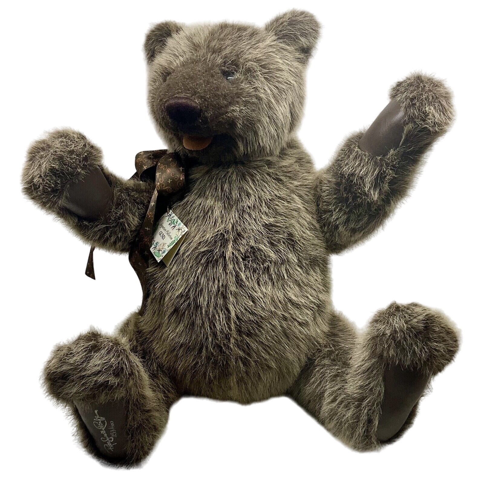 Large 26” Gund 1995 Limited Edition Signature Teddy Bear Numbered 253/600