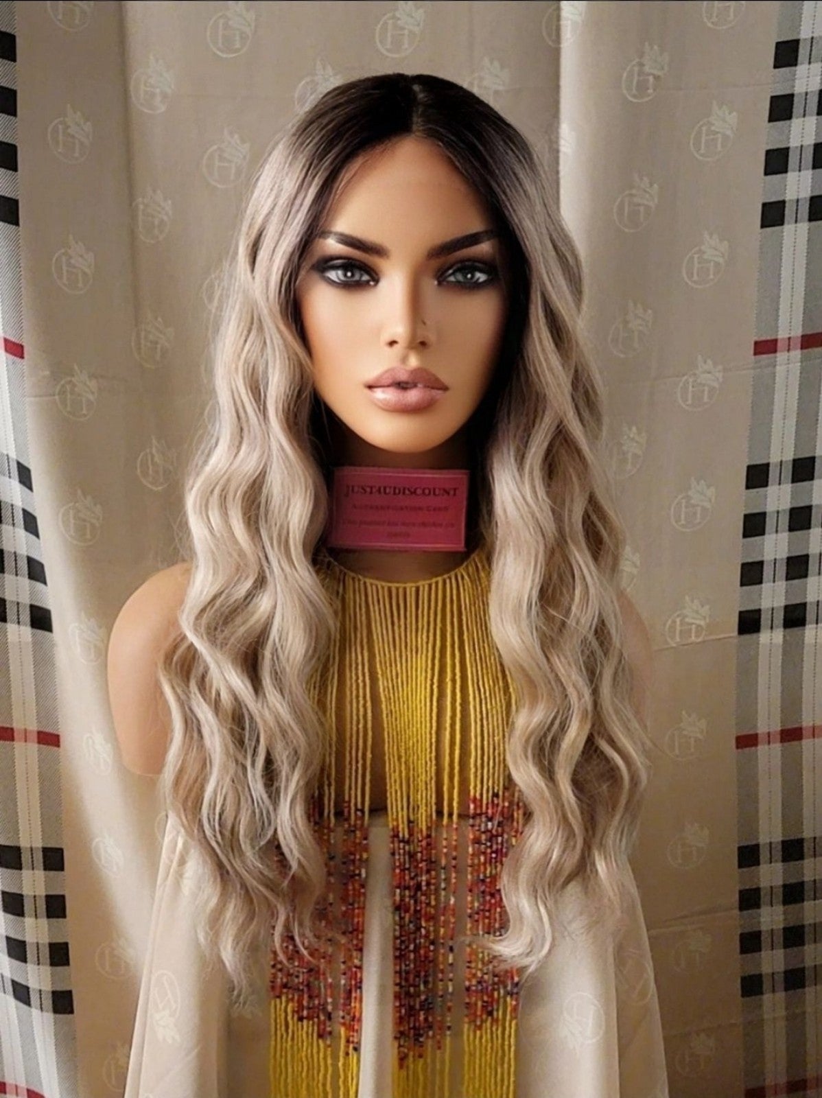 Sexy Human Ash Ombre Blonde lace wig