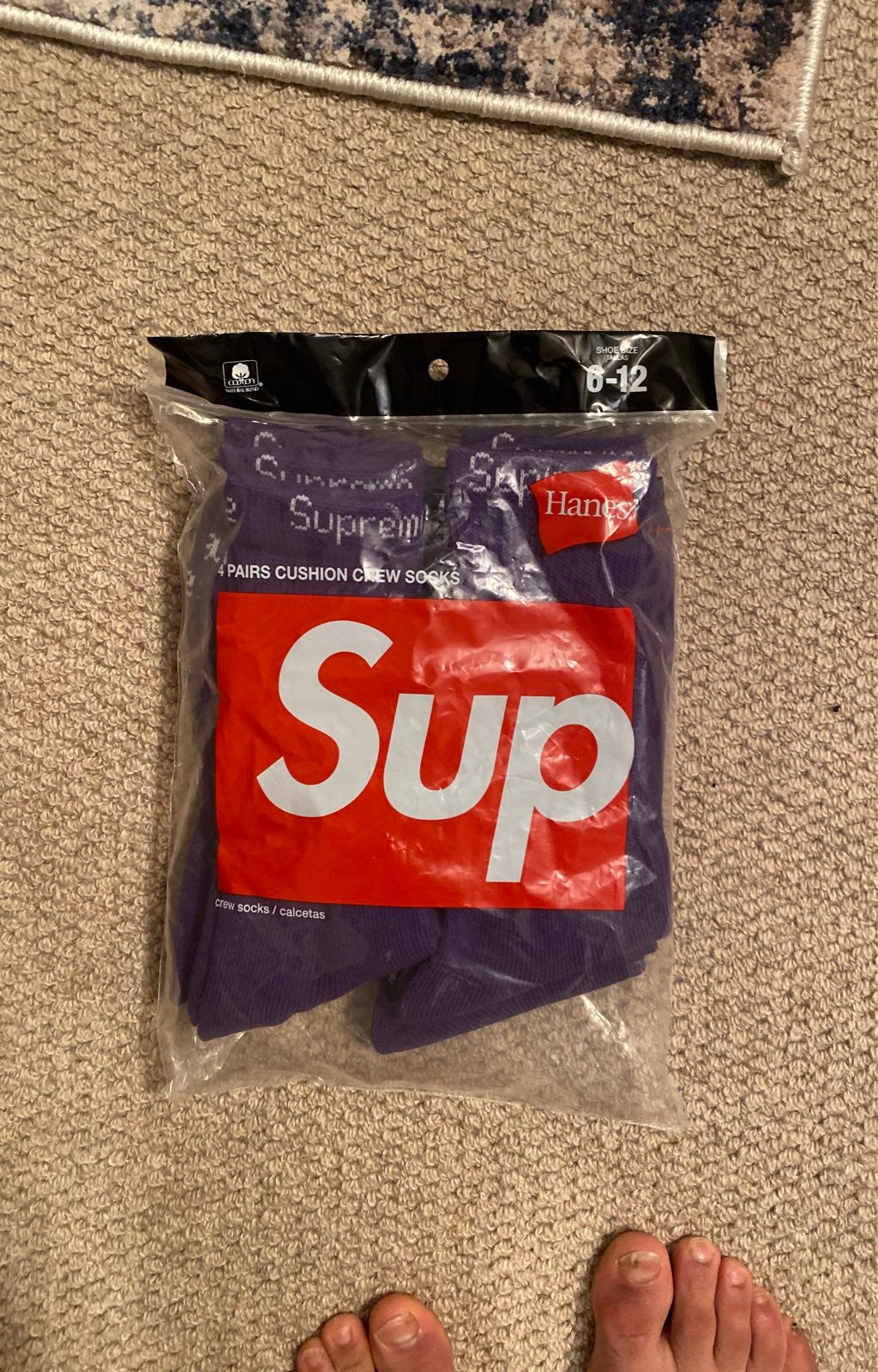 Purple supreme socks