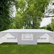 10'x30' Outdoor Gazebo Canopy Tent Wedding Party Tent Patio /w 8 Removable Walls