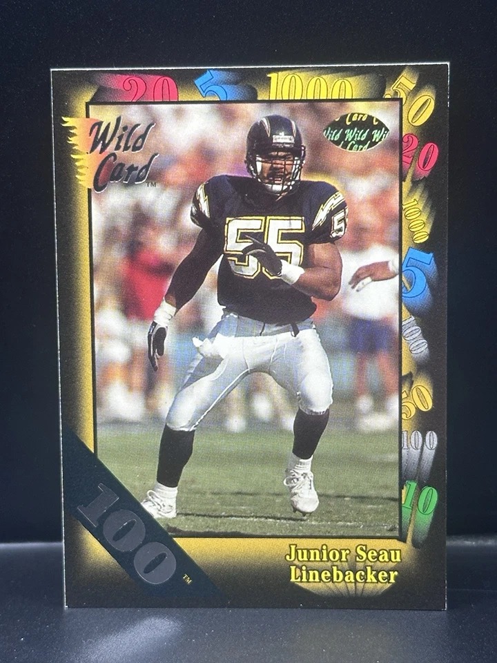 1991 Wild Card 100 Stripe Junior Seau #38 HOF