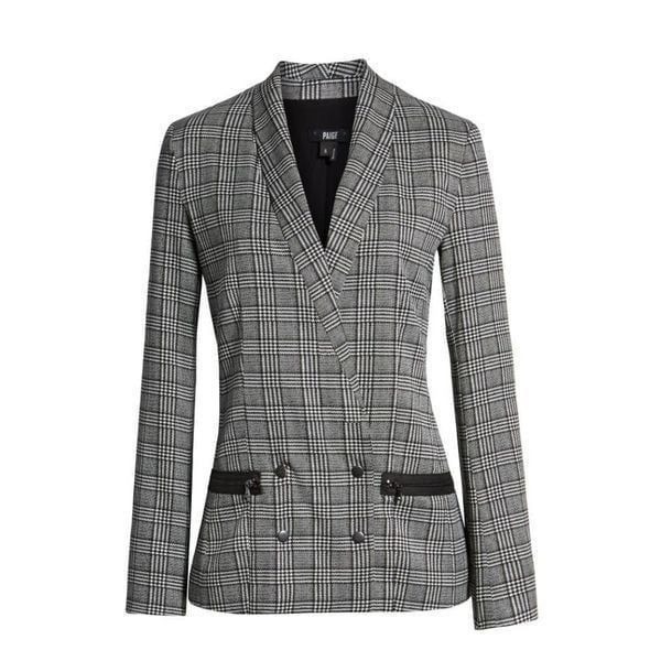 PAIGE Karissa Houndstooth Blazer SZ S