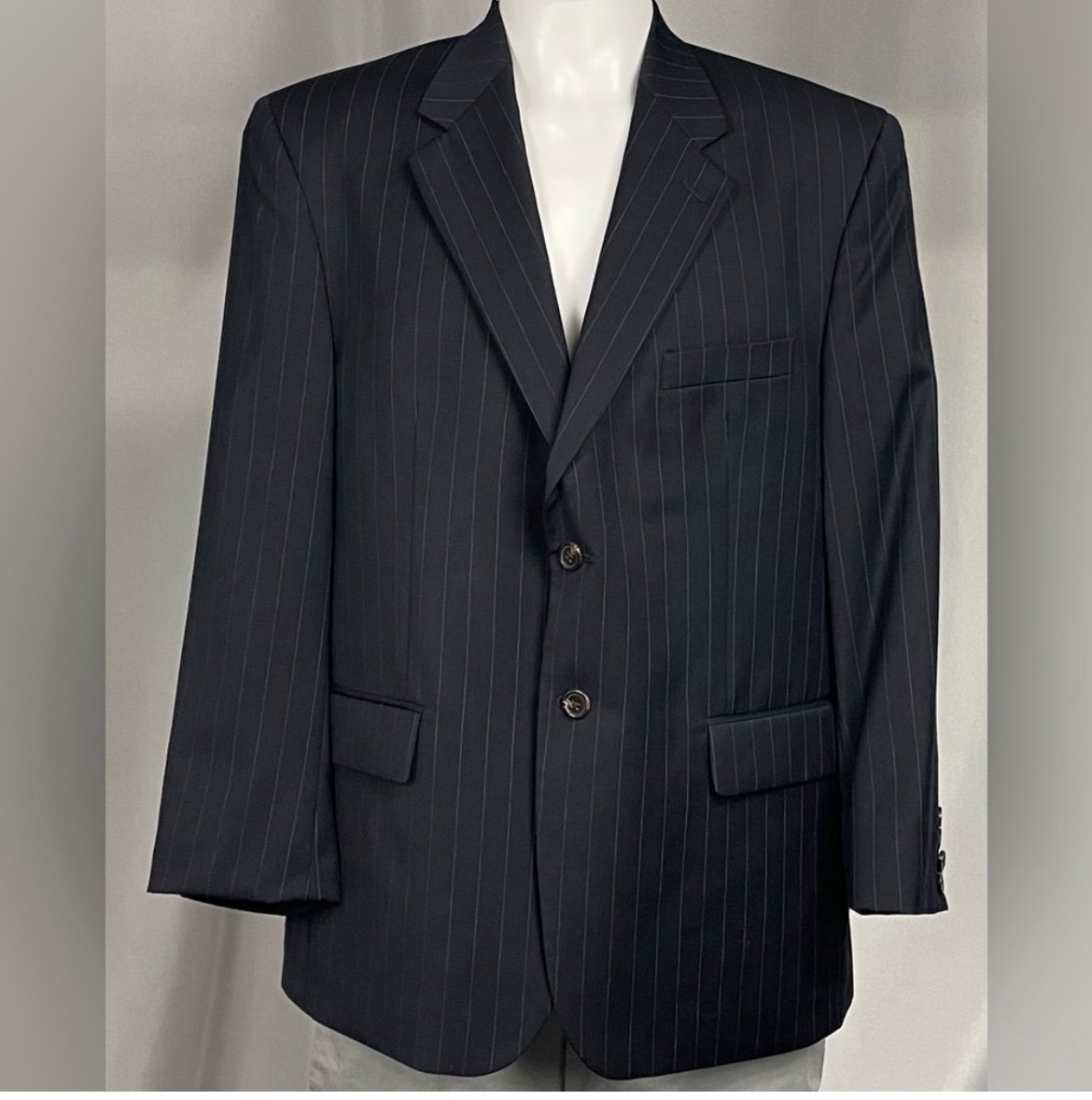 Lauren Ralph Polo Navy Blue Pin Stripe Sports Jacket Blazer 42S Men’s