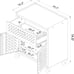 Fortress Textured Metal 31.5 Garage Mobile Cabinet #11042
