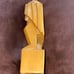 Natural Stone Carved Man Figurine Vintage Bookend 8” tall Handcrafted Western Me