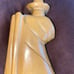 Natural Stone Carved Man Figurine Vintage Bookend 8” tall Handcrafted Western Me