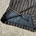 Vintage Christian Dior USA Brown Black Striped Two Piece Blazer Skirt Set Size 8