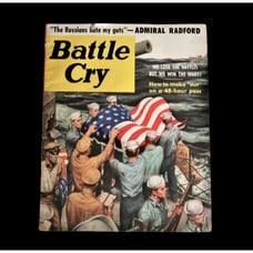 Vtg Battle Cry Magazine October 1956 Clarence Doore Cover Cheesecake Military