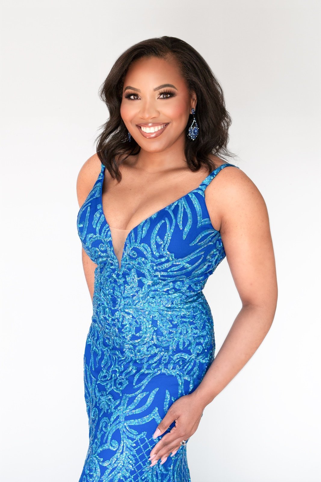 Elegant Blue Evening Gown
