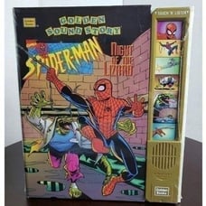SpiderMan Vintage Night of the Lizard Sound Story Golden Books 1995 RARE Sealed